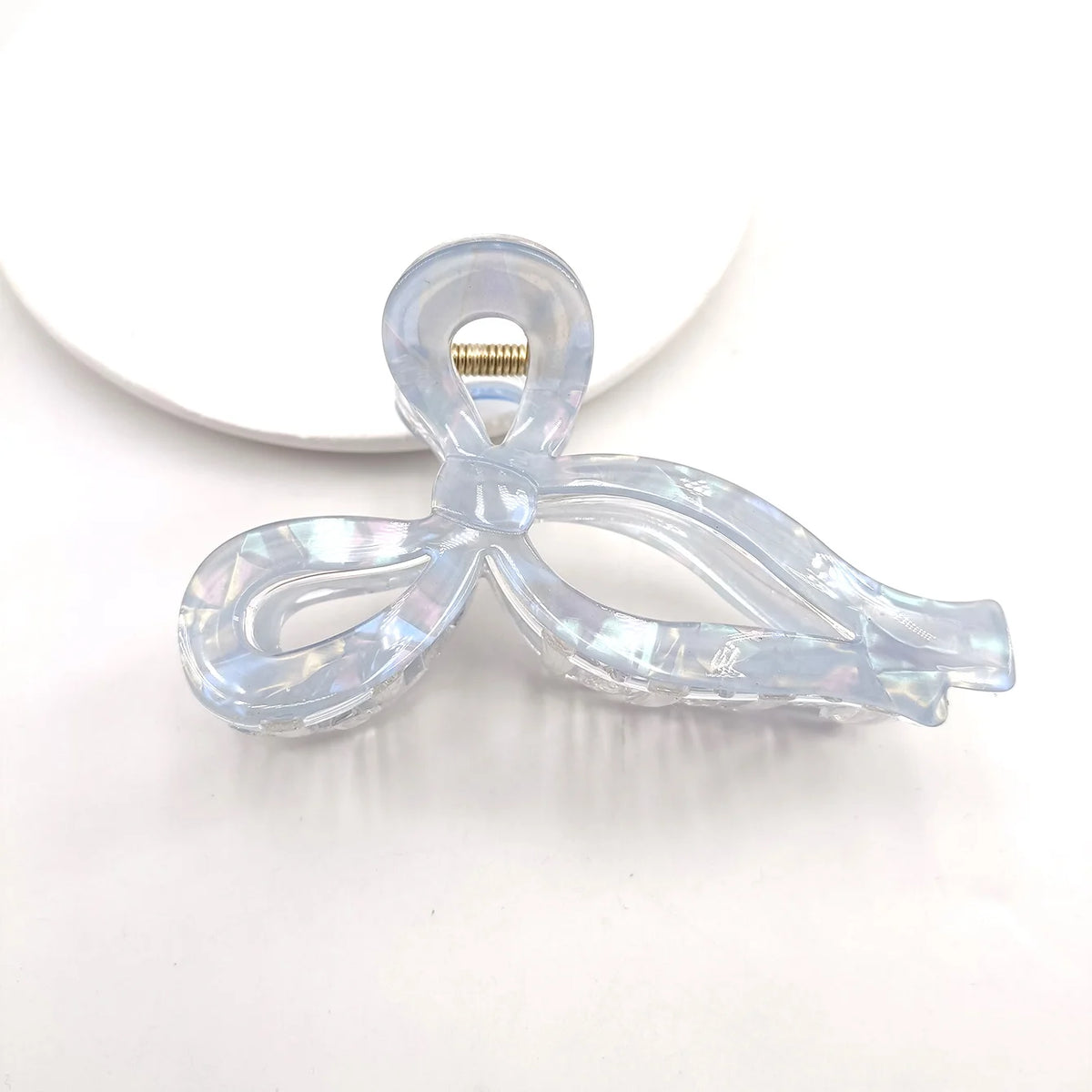 Women's Bow Hair Claw Clip – Acetate Luxury Headdress Bow Hair Claw Clip SWANS Blue