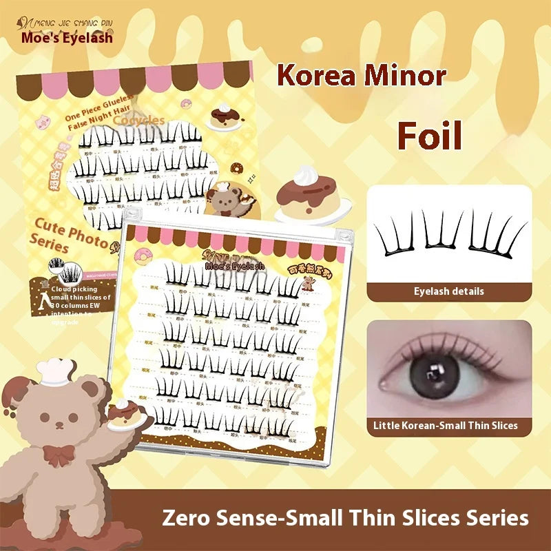Pre-Glued Cluster Lashes – Natural Volume Individual False Lashes False Cluster Lashes SWANS
