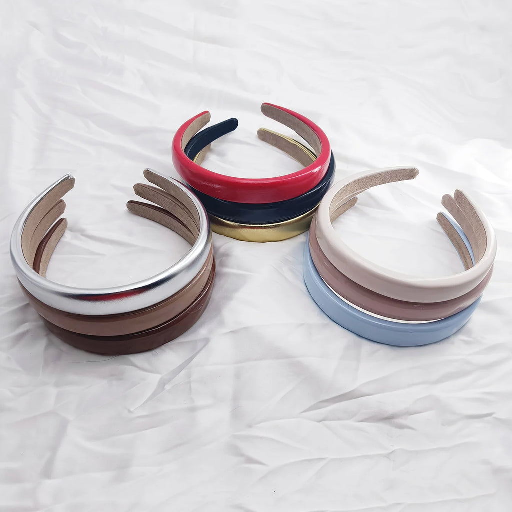Vintage Leather Sponge Headband – Women's Fashion Hair Hoop Fashion Headband SWANS