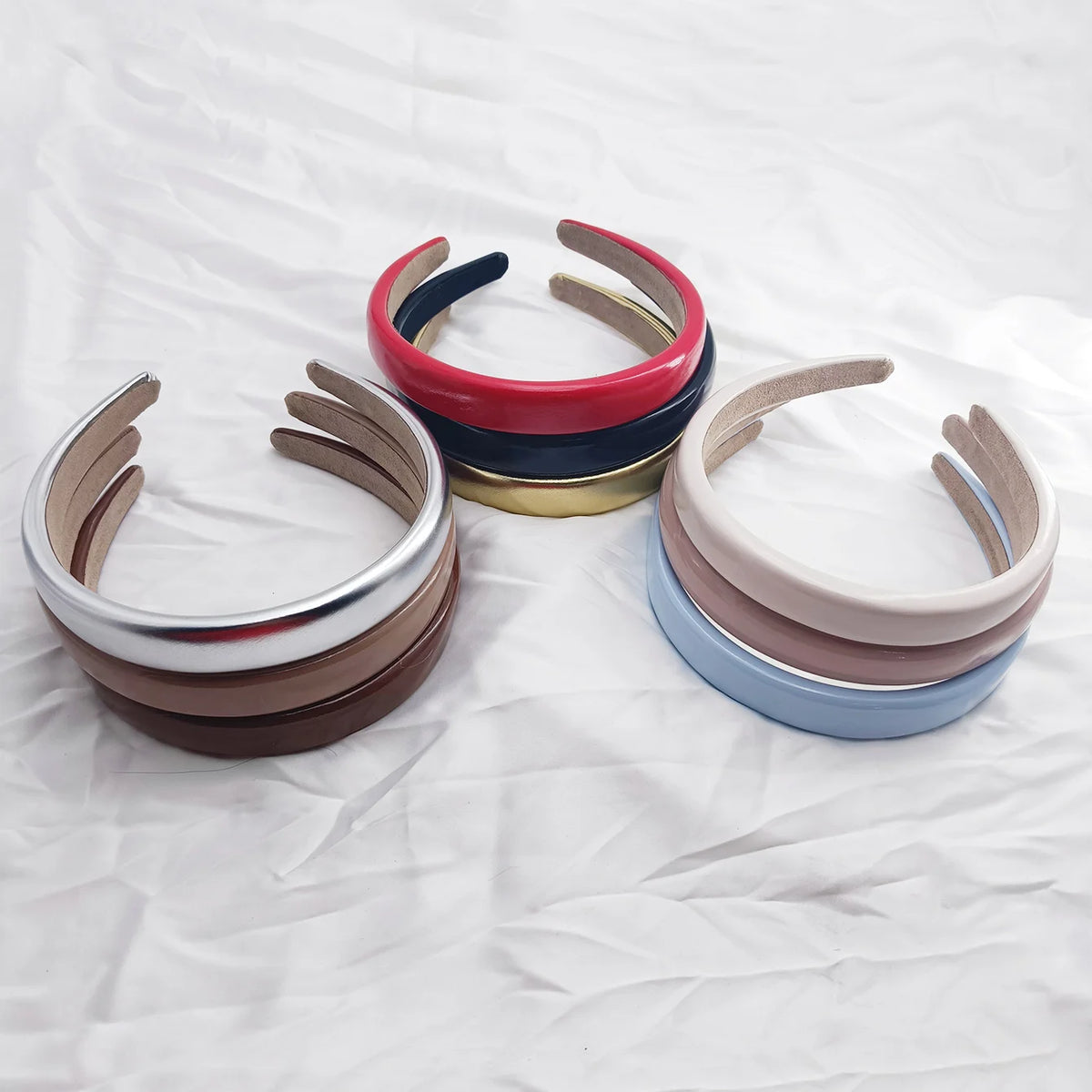 Vintage Leather Sponge Headband – Women's Fashion Hair Hoop Fashion Headband SWANS