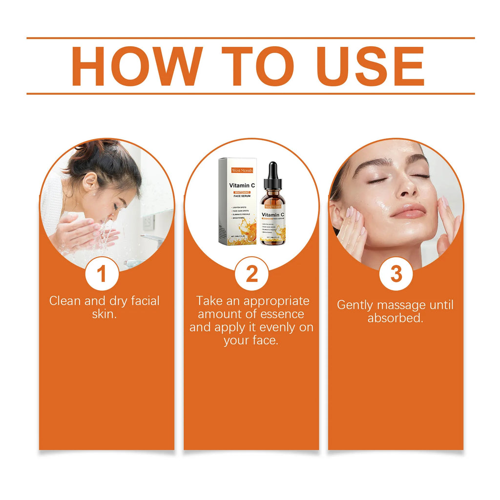 Vitamin C Brightening Serum – Anti-Aging & Dark Spot Essence Vitamin C Face Serum SWANS