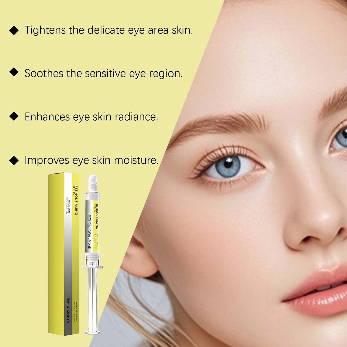 WEST MONTH Retinol Eye Cream – Firming & Moisturizing Retinol Eye Cream SWANS