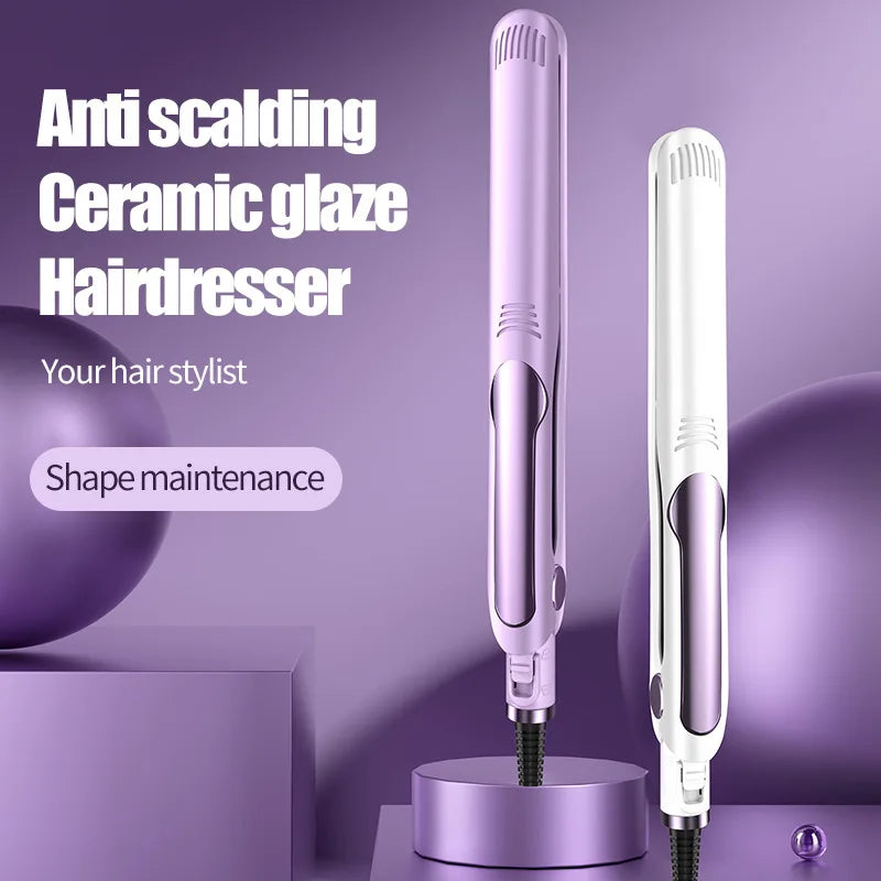 YIBER 2-in-1 Hair Straightener & 26mm Curler | Digital Display Hair Straightener Curler SWANS