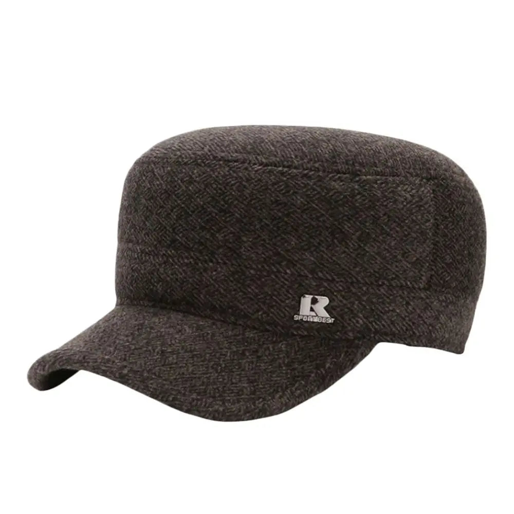 Winter Baseball Cap with Earmuffs – Warm Windproof Knit Hat Winter Earmuff Cap SWANS