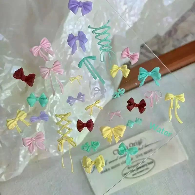 3D Silicone Bow Nail Art Mold – DIY Bowknot Manicure Stencil Nail Art Mold SWANS
