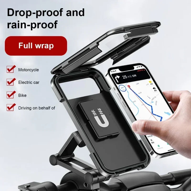 Waterproof Motorcycle Phone Holder 360° Swivel Universal Mount Motorcycle Phone Mount SWANS