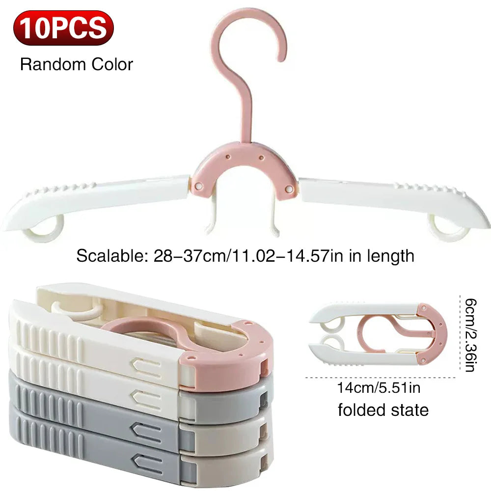 SWANS Portable Folding Travel Hanger – Collapsible Clothes Rack Folding Travel Hanger SWANS 10pcs