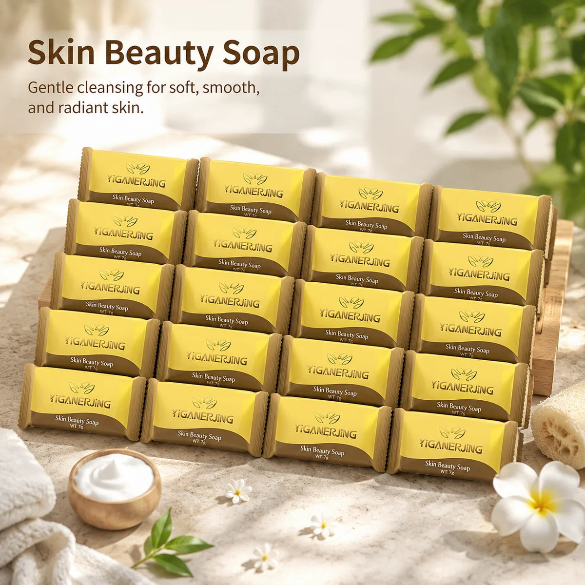 YIGANERJING Mini Cleansing Soap 20/30 Pack – Gentle Daily Care Cleansing Bar Soap SWANS