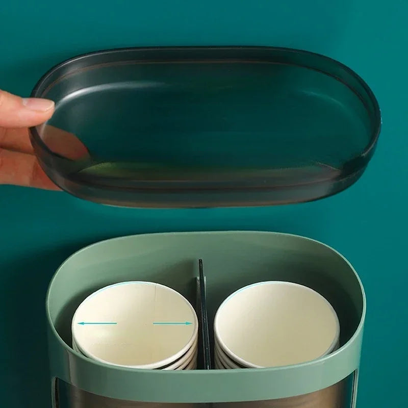 SWANS Automatic Paper Cup Dispenser – Double Wall Mount Holder Cup Dispenser SWANS