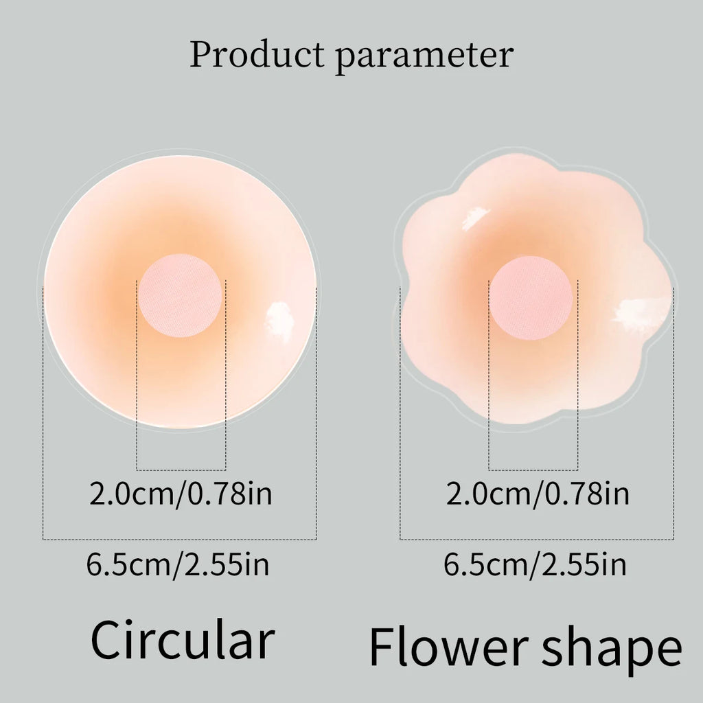 Reusable Silicone Nipple Covers – Invisible Breast Petals 6 Pairs Nipple Cover SWANS