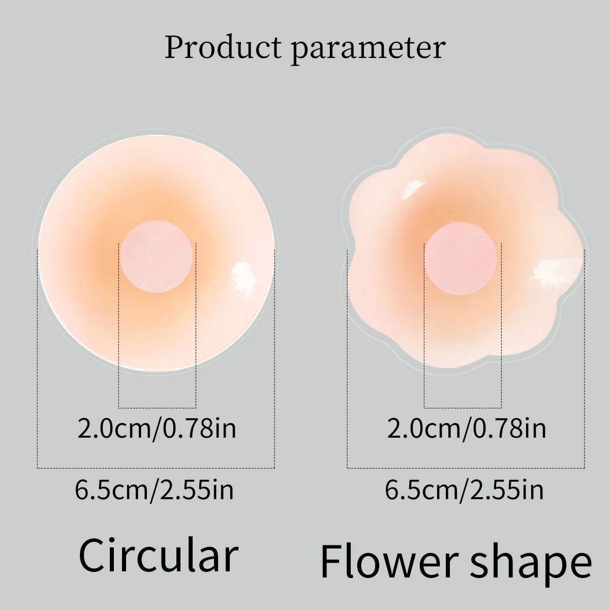 Reusable Silicone Nipple Covers – Invisible Breast Petals 6 Pairs Nipple Cover SWANS