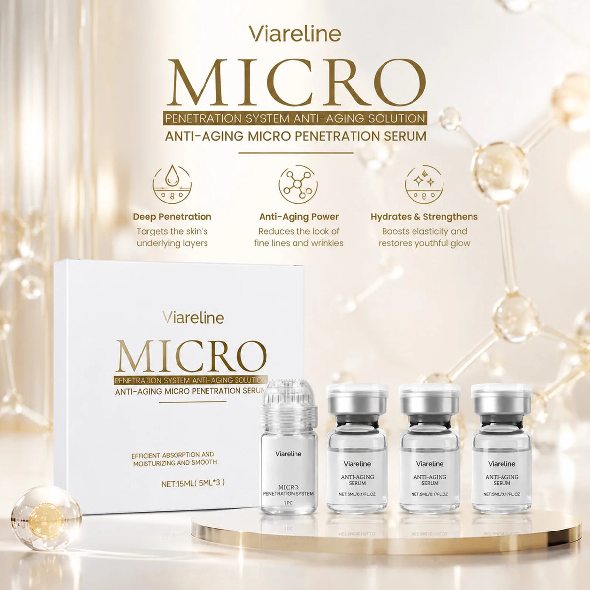Micro Roller Serum Kit – Collagen Boost Face Firming Kit Face Serum Kit SWANS