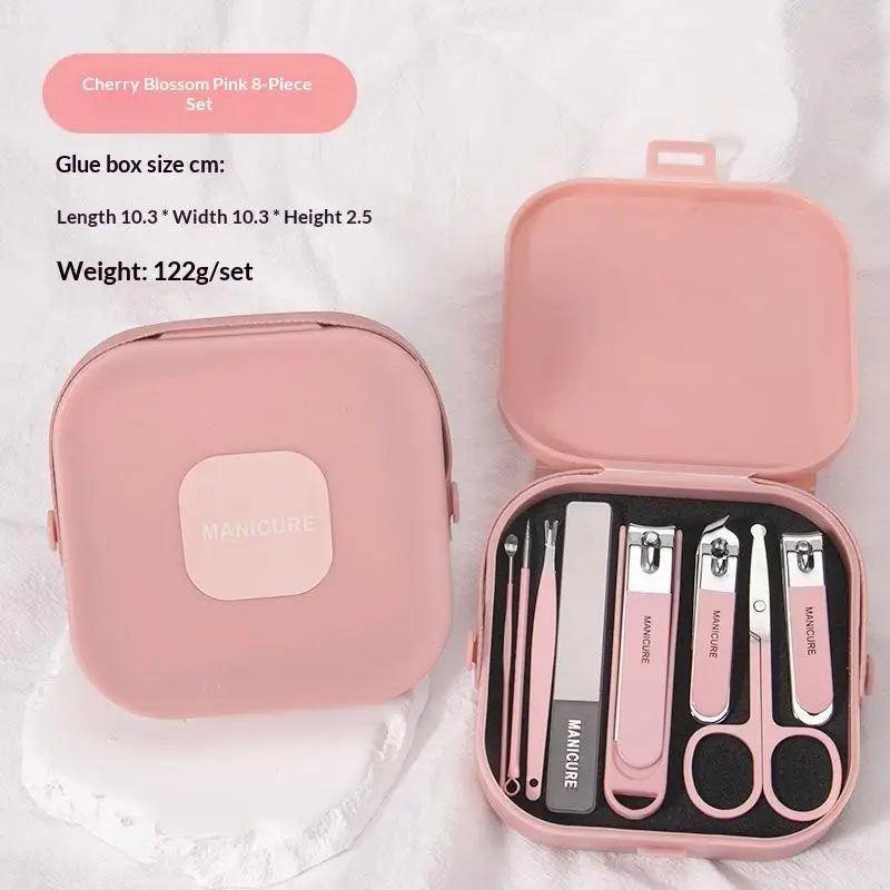 YOVIP 5–8 Piece Anti-Splash Manicure & Pedicure Kit – Steel Manicure Pedicure Kit SWANS A17
