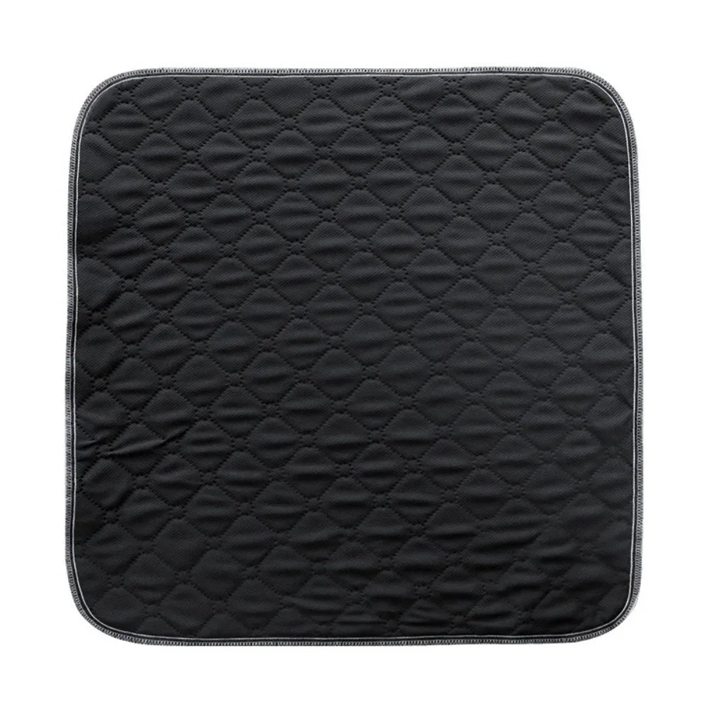 Washable Wheelchair Seat Cushion Waterproof Non-Slip 50×50cm Wheelchair Seat Cushion SWANS Black