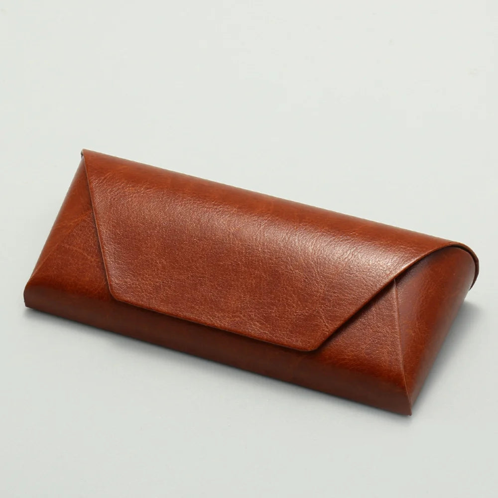 Slip-In Unisex Eyeglasses Case – Faux Leather & Felt Lining Eyeglasses Case SWANS