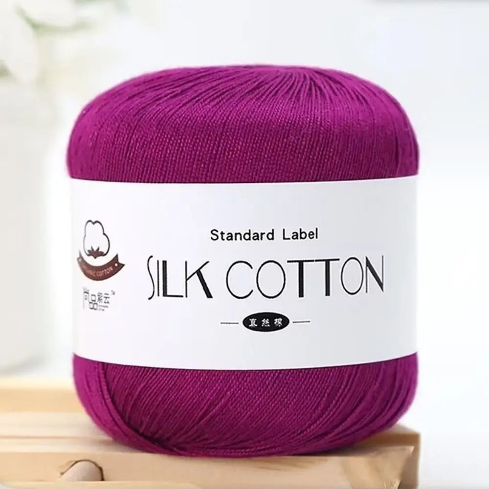 Milk Cotton Silk Yarn 50g – Soft DIY Crochet & Knitting Yarn
