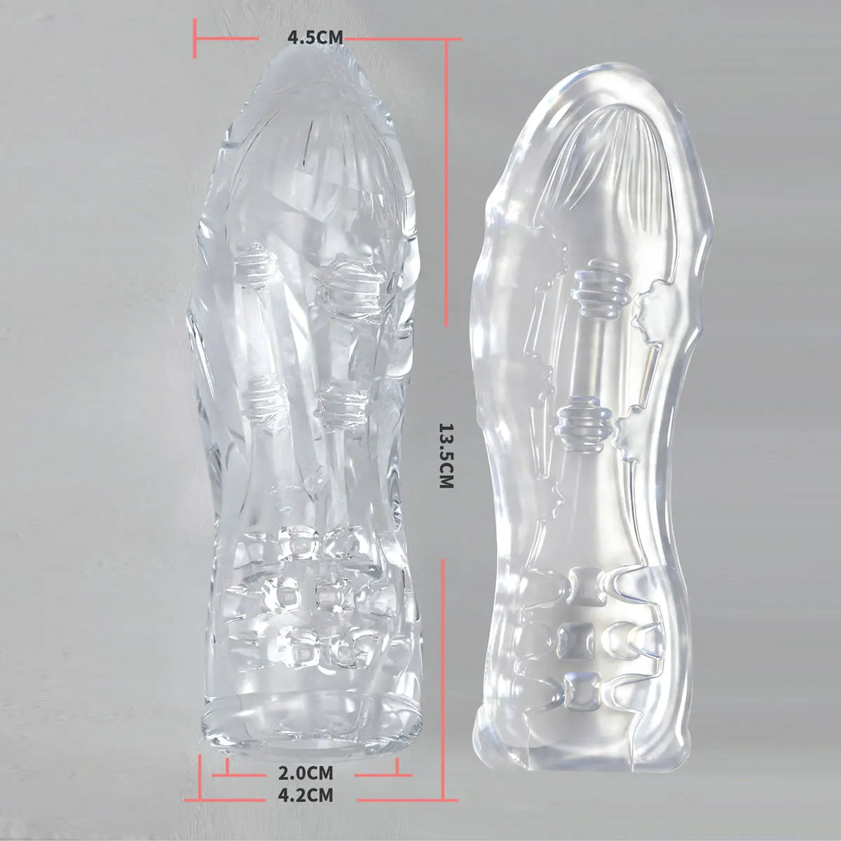 Transparent Vacuum Pocket Stroker – Soft TPE Male Pleasure Cup Male Pleasure Stroker SWANS