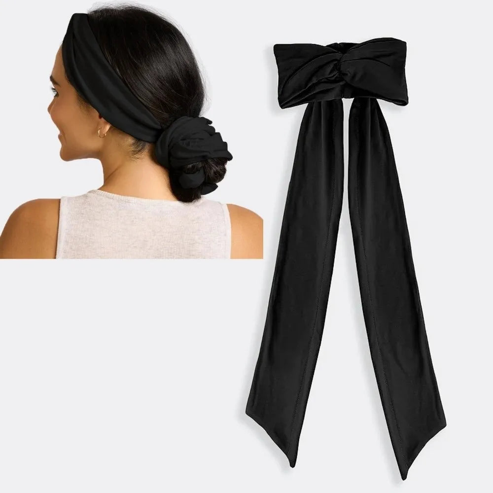 SWANS 2-in-1 Heatless Curls Headband | No-Heat Styling Tool Heatless Hair Curler SWANS Black