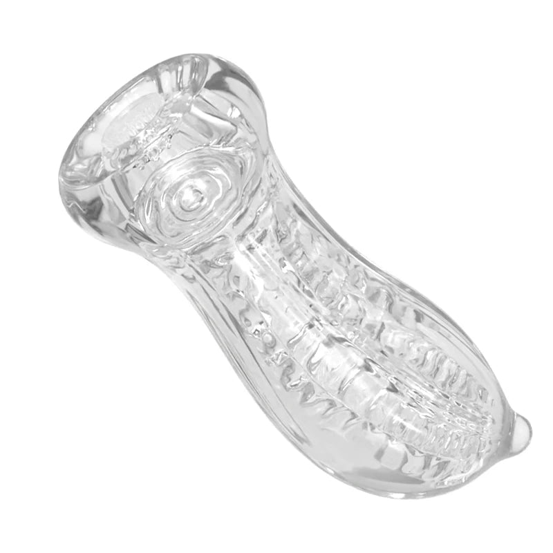Men's Soft TPE Pocket Stroker – Transparent Vacuum Suction Cup Pocket Stroker SWANS