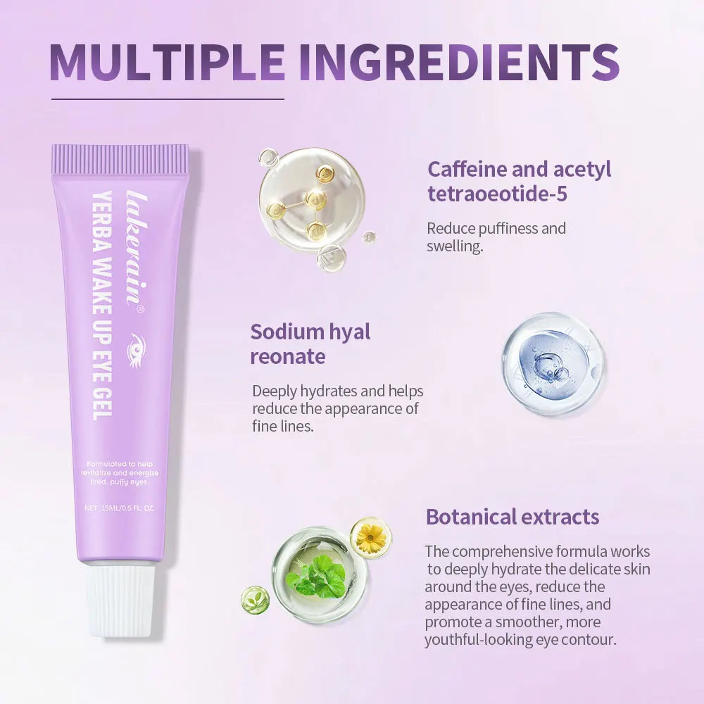 Lakerain Eye Gel – Hyaluronic Acid & Caffeine | 15ml Eye Gel SWANS