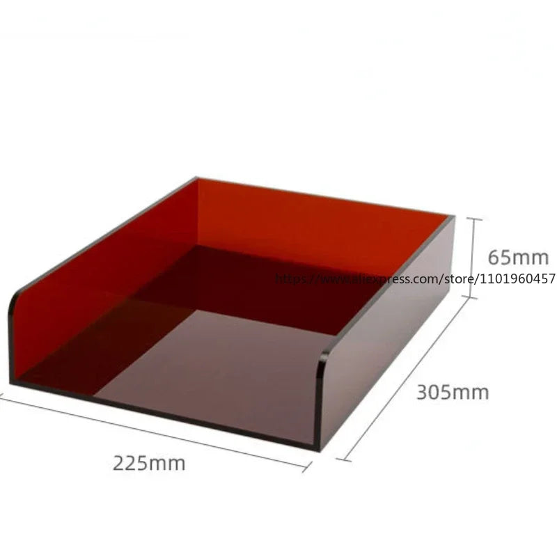 Stackable Acrylic Desk Letter Tray A4/A5 Document Organizer Desktop Document Tray SWANS