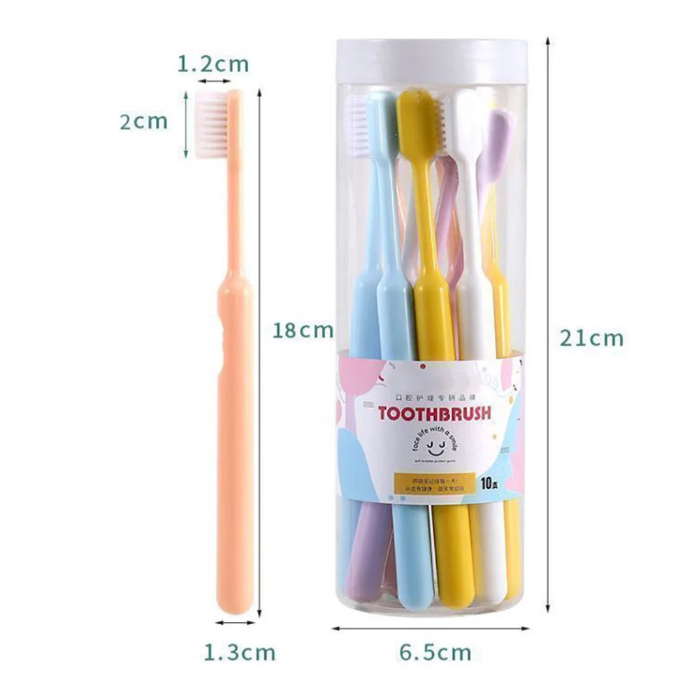 SWANS Soft Bristle Adult Toothbrushes 10 or 20 Pack Bucket Manual Toothbrush Set SWANS