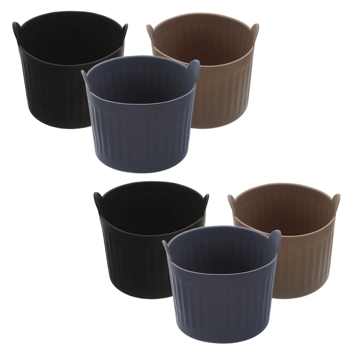 SWANS 6-Pack Silicone Muffin Molds – Air Fryer Baking Cups Silicone Baking Molds SWANS