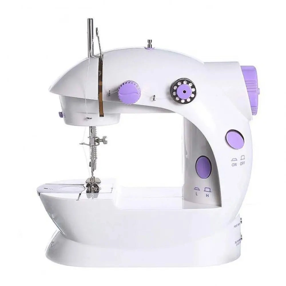 Portable Electric Sewing Machine 2-Speed Foot Pedal & LED Electric Sewing Machine SWANS