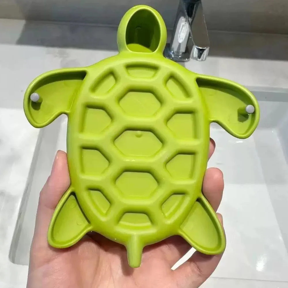 SWANS Turtle Soap Dish Draining Holder – 1/2/3 Pack Soap Dish Holder SWANS