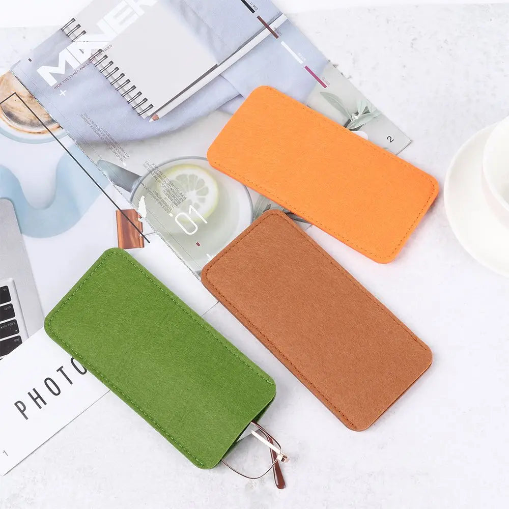 Soft Felt Glasses Case – Portable Eyewear Sleeve Pouch Eyewear Sleeve Case SWANS