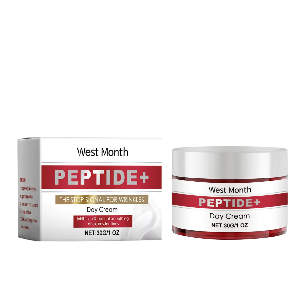 WEST MONTH Peptide Day Cream – Hydrating Firming Face Cream Peptide Face Cream SWANS 30g Boxed