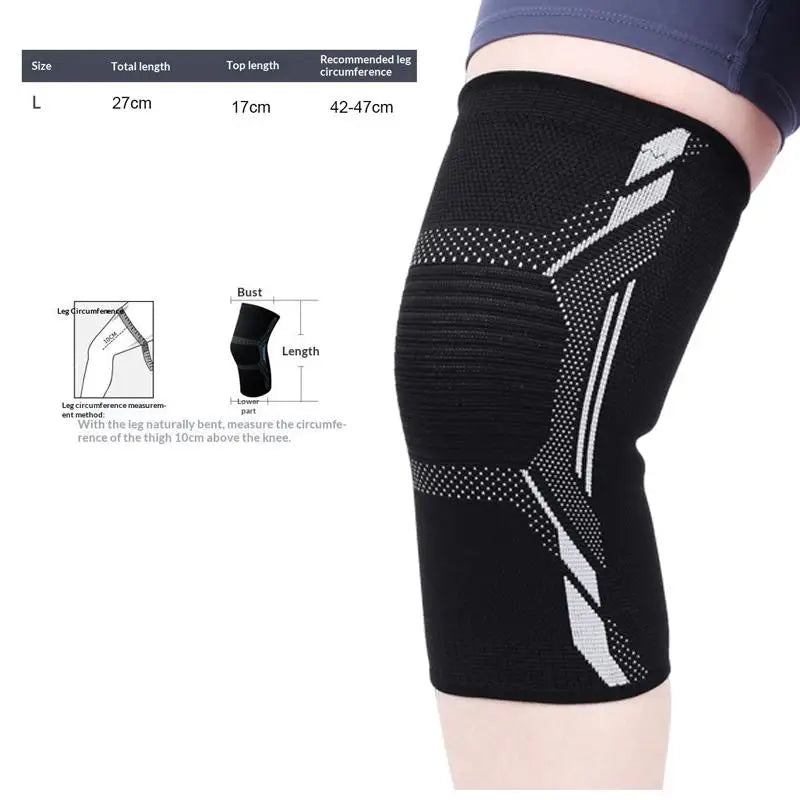 YOVIP Anti-Slip Silicone Knee Brace – Breathable Sport Support Knee Brace Sleeve SWANS L