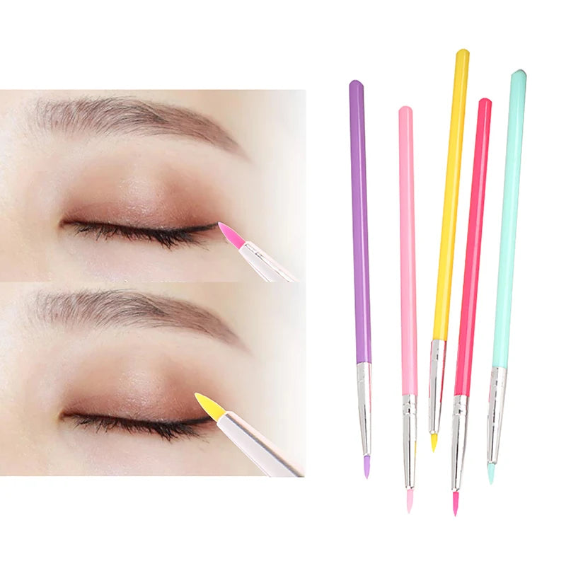 YOVIP Silicone Brush – Eye Makeup, Eyeliner & Nail Art Tool Silicone Makeup Brush SWANS