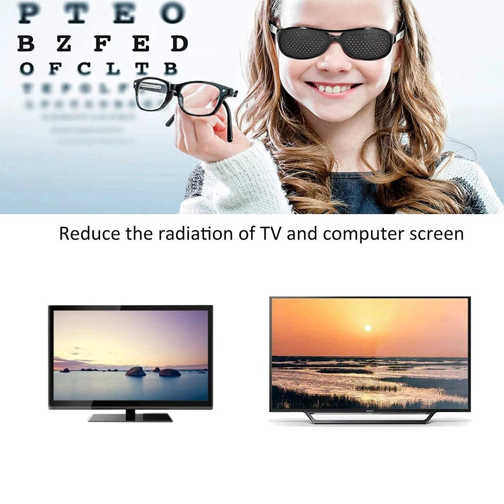 Pinhole Exercise Glasses – Lightweight Unisex Vision Eyewear Pinhole Exercise Glasses SWANS
