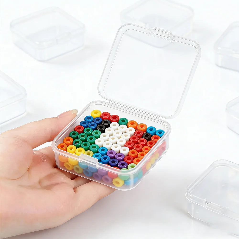 28-Grid Clear Storage Organizer Box for Beads & Craft Parts Craft Storage Organizer SWANS