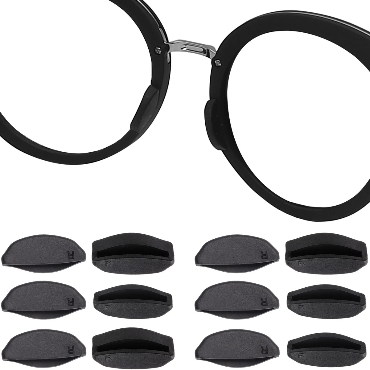 Silicone Nose Pads for Oakley Spindrift & Side Swept Frames Eyewear Nose Pads SWANS 3 Pairs