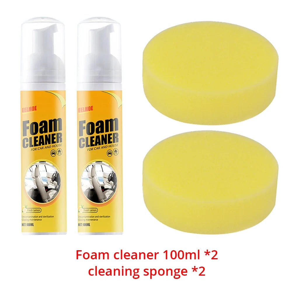 Multi-Purpose Foam Cleaner – Car Interior & Home Surfaces 30/100ml Foam Surface Cleaner SWANS 200ml sponge