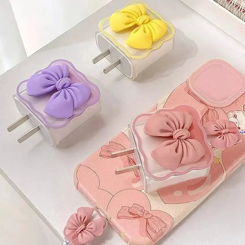 Silicone Charger Cover & Cable Protector Kit – iPhone 18W/20W Cable Protector Sleeve SWANS