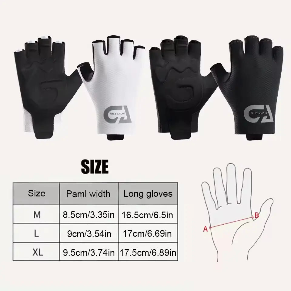 Half Finger Cycling Gloves – Breathable Anti-Shock Bike Gloves Cycling Gloves SWANS