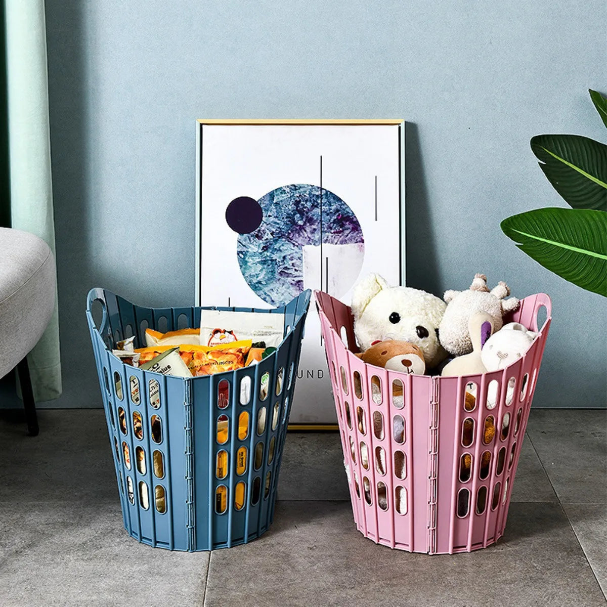 SWANS Foldable Laundry Hamper – High-Capacity Clothes Basket Foldable Laundry Hamper SWANS