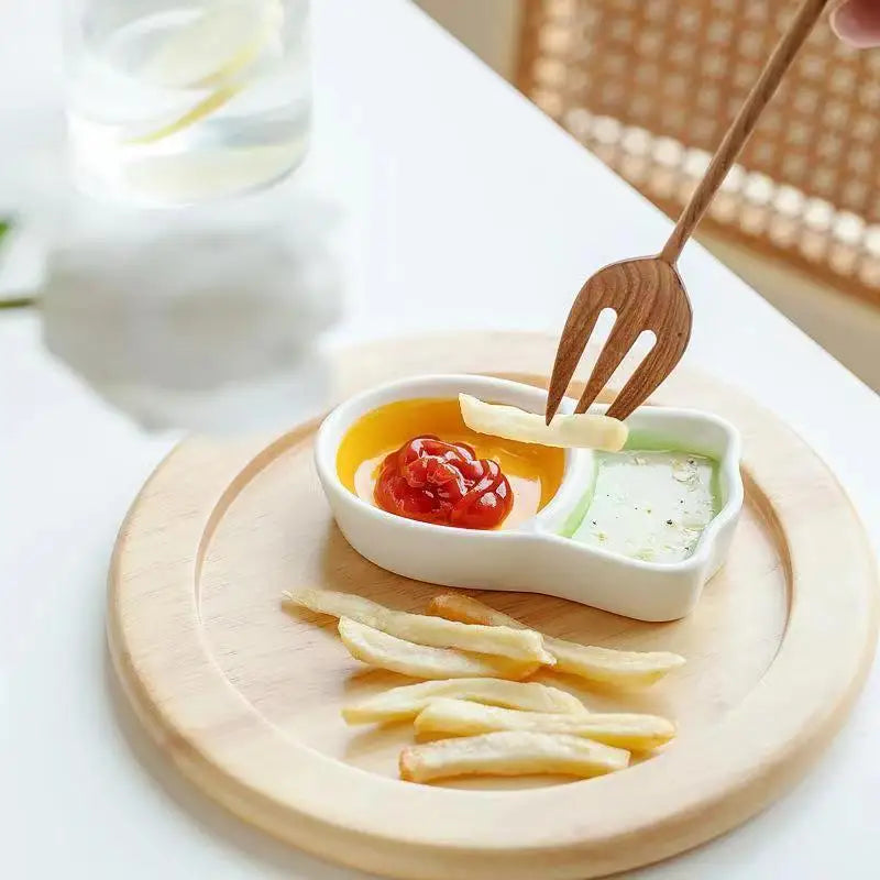 Carrot Shape Ceramic Sauce Dish – Mini Condiment Saucer Ceramic Sauce Dish SWANS