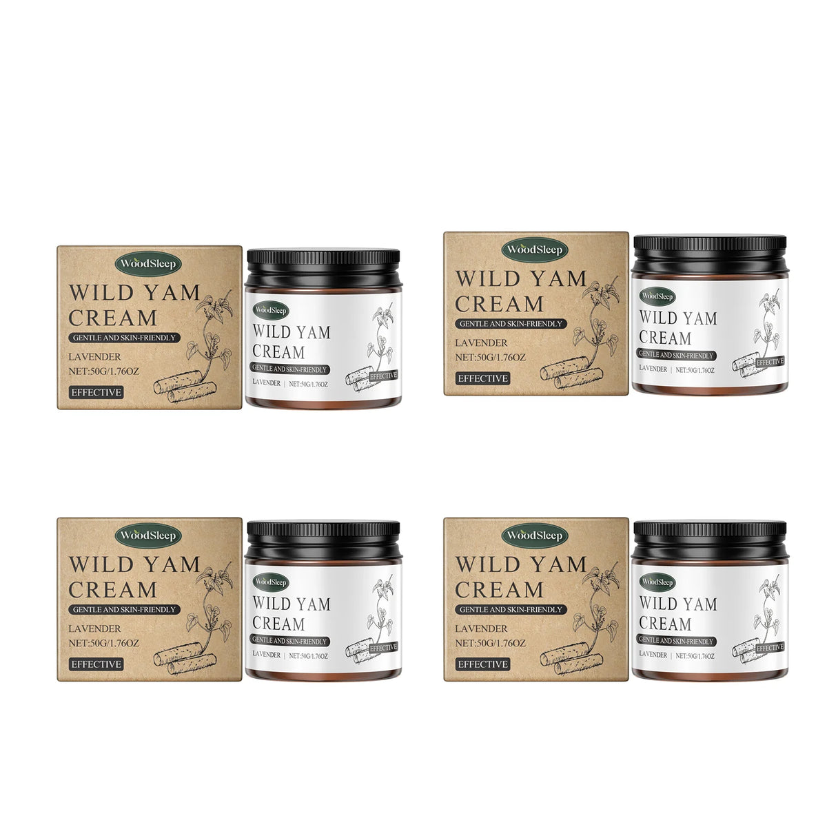 Wild Yam Body Cream – Moisturizing, Brightening & Smoothing Body Moisturizing Cream SWANS 200g boxed