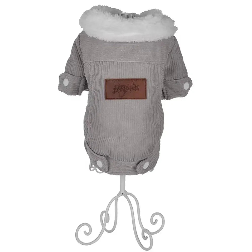 Windproof Fleece Dog Vest Coat – Winter Bodysuit for Small Dogs Dog Winter Coat SWANS