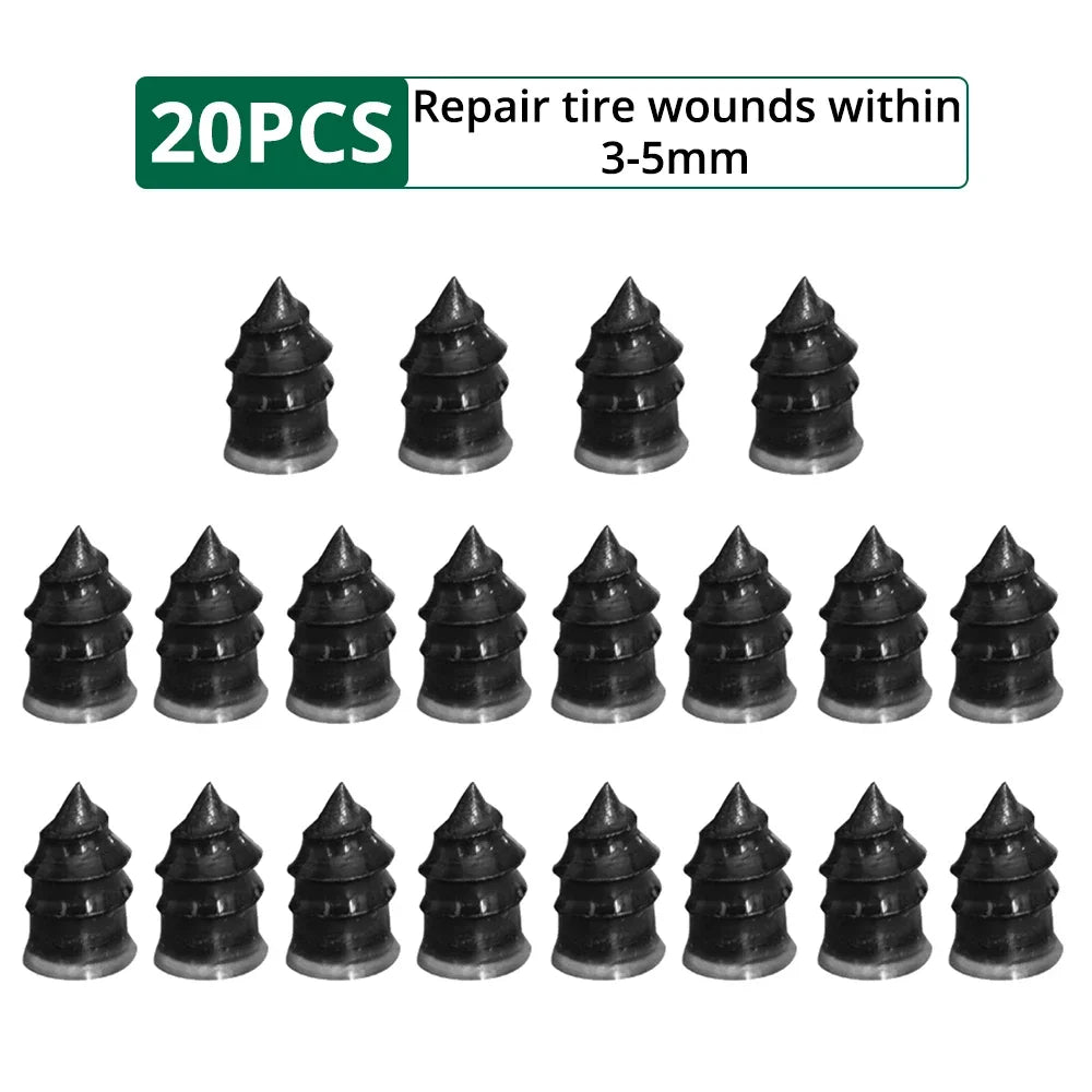 Tubeless Tire Repair Nail Kit – Car, Motorcycle & Scooter Tire Repair Kit SWANS Large 20 PCS