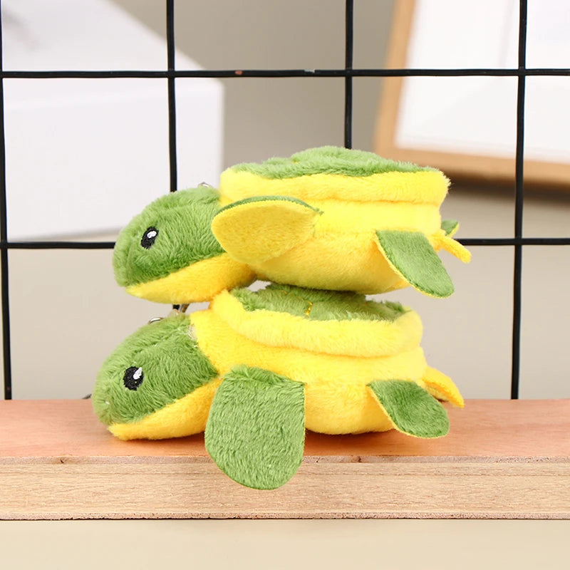 Cute Turtle Plush Keychain 10CM – Soft Stuffed Animal Pendant Plush Keychain Toy SWANS