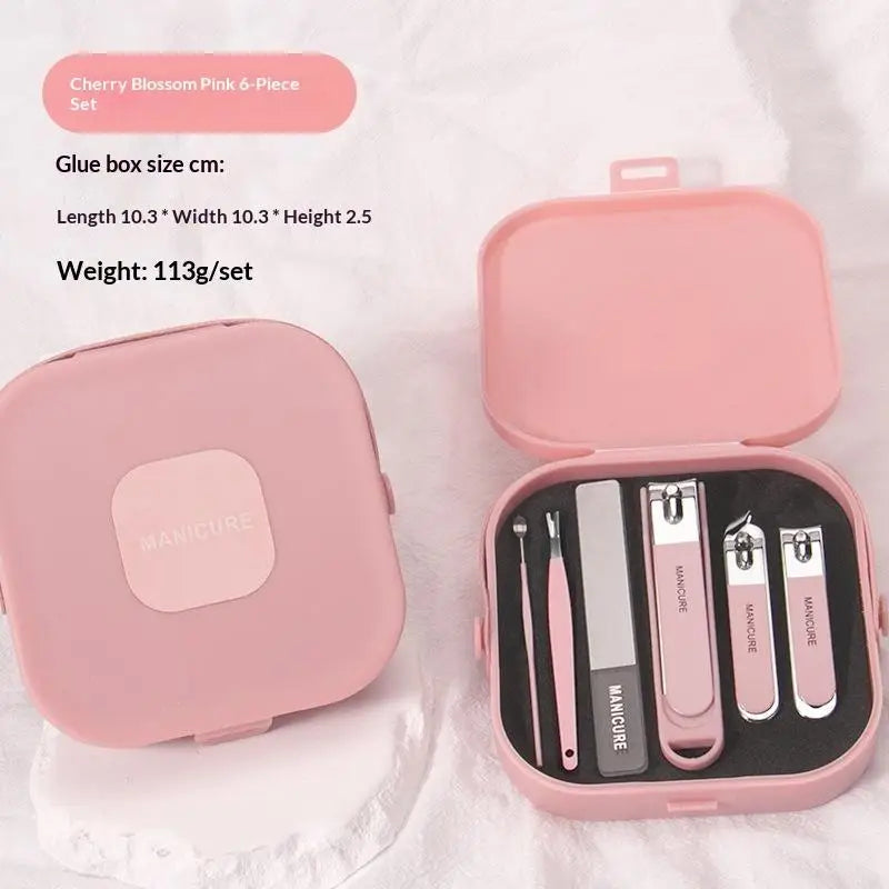YOVIP 5–8 Piece Anti-Splash Manicure & Pedicure Kit – Steel Manicure Pedicure Kit SWANS A15
