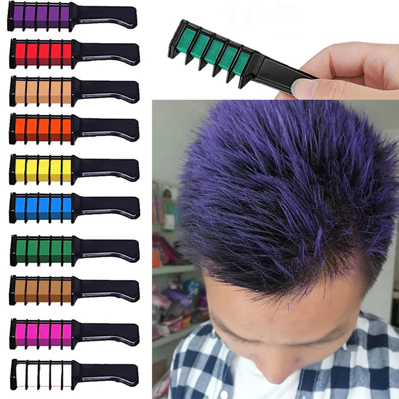 Temporary Hair Chalk Color Wax Crayon – Wash-Out Hair Dye Hair Dye Chalk SWANS
