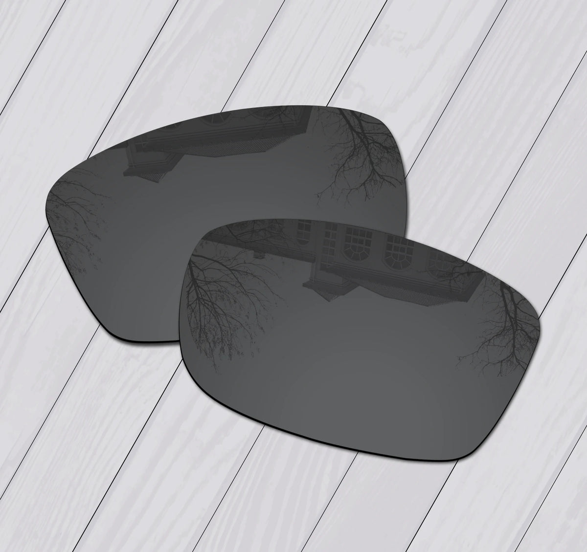 E.O.S Polarized Replacement Lenses – Oakley Jupiter Factory Lite OO4066 Replacement Sunglass Lenses SWANS Advanced Black