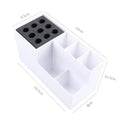Professional Barber Scissors & Comb Storage Organizer Box Barber Tool Organizer SWANS white