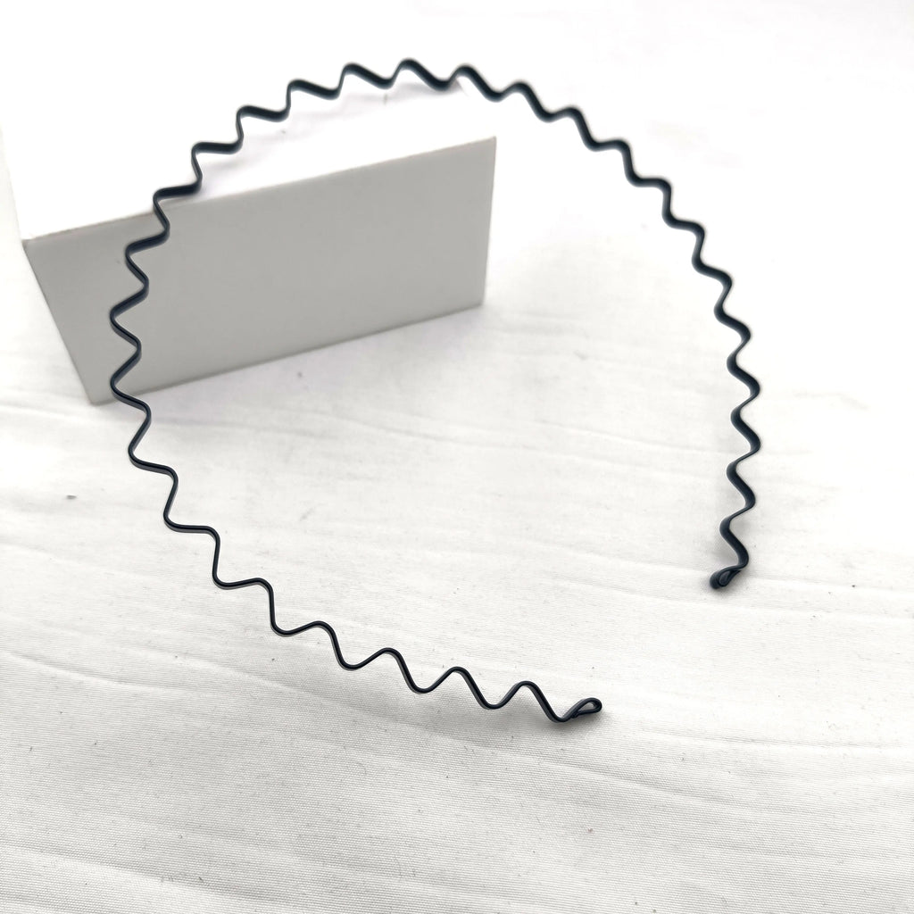 Metal Wavy Headband Unisex Sports Hair Hoop – 1/3/6/12 Pack Metal Hair Headband SWANS 1 PC